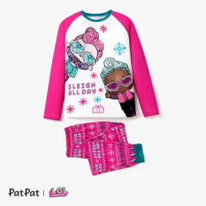 L.O.L. SURPRISE! Christmas Mommy and Me Colorful Character Print Pajamas Sets (Flame Resistant) #1165999