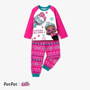 L.O.L. SURPRISE! Christmas Mommy and Me Colorful Character Print Pajamas Sets (Flame Resistant) #1166003