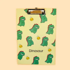 Cute Cartoon Dinosaur Pattern A4 Clipboard Hardboard Flat Clip Board Writing Pad File Folder School Office Supply #200973
