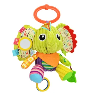 Baby Plush Animal Rattle Doll Car Seat Stroller Crib Soothing Toys with Teether and Sound Paper #227065