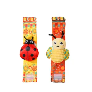 Baby Rattle Toy Wristband/Ankle Socks with Decorative Watch Strap Design #1321241