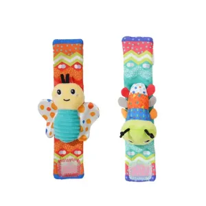 Baby Rattle Toy Wristband/Ankle Socks with Decorative Watch Strap Design #1321243