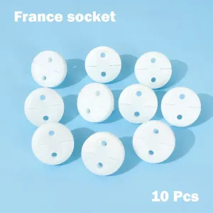10-pack European Socket Covers with Electrical Safety Features #1167072