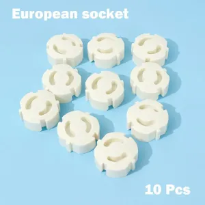 10-pack European Socket Covers with Electrical Safety Features #1167074