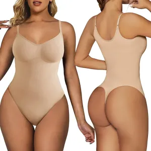 Slimming Bodysuit Shapewear for Women Tummy Control Seamless Sculpting Body Shaper Slip Tops #1065319
