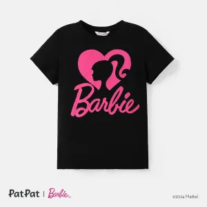 Barbie Mommy and Me Cotton Short-sleeve Heart & Letter Print Short-sleeve T-shirts #1315420