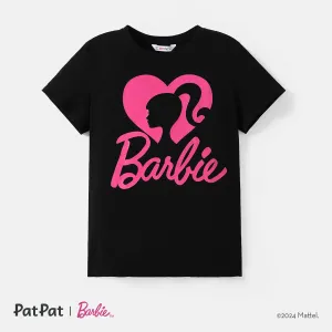 Barbie Mommy and Me Cotton Short-sleeve Heart & Letter Print Short-sleeve T-shirts #1315422