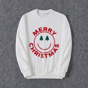 Christmas Family Matching Childlike Expression Print Long Sleeve Sweatshirt Tops #1164509