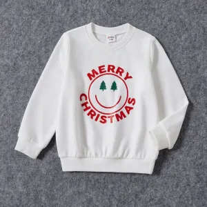 Christmas Family Matching Childlike Expression Print Long Sleeve Sweatshirt Tops #1164517