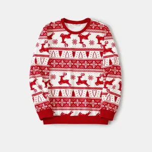 Christmas Family Matching Reindeer All-over Print Long-sleeve Tops #1164493