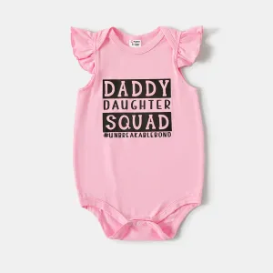 Daddy and Me Letter Print Short-sleeve Cotton Tee #1038742