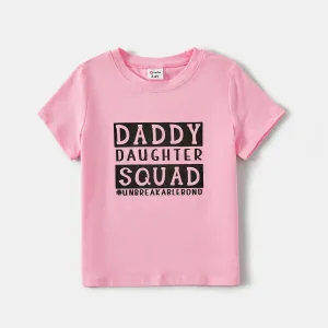 Daddy and Me Letter Print Short-sleeve Cotton Tee #1038745