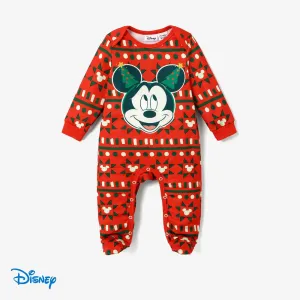 Disney Mickey and Friends Christmas Family Matching Pattern Print Long-sleeve Tops #1167040
