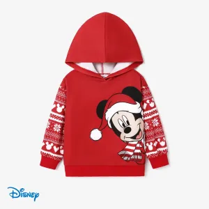 Disney Mickey and Friends Family Matching Christmas Character Print Long-sleeve Hooded Top #1163004