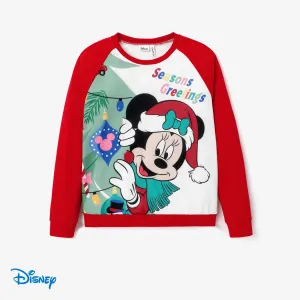 Disney Mickey and Friends Family Matching Christmas Character Print Long-sleeve Sweatshirt #1211735