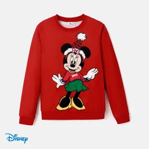 Disney Mickey and Friends Family Matching Christmas Character Print Sweatshirt #1080100