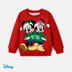 Disney Mickey and Friends Family Matching Christmas Character Print Sweatshirt #1080112