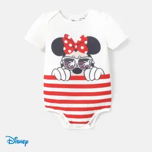 Disney Mickey and Friends Family Matching Short-sleeve Graphic Striped Naiaâ¢ Tee