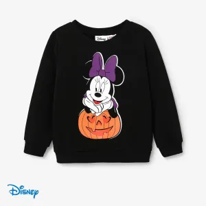 Disney Mickey and Minnie Halloween Family Matching Character Pattern Crew Neck Top #1167391