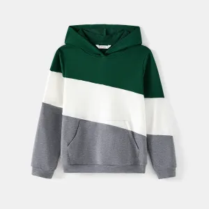 Family Matching Colorblock Long-sleeve Hoodies #1017747
