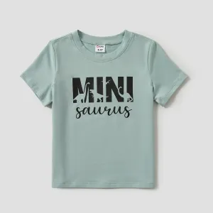 Family Matching Letter Print Short-sleeve Tee #1047366