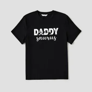 Family Matching Letter Print Short-sleeve Tee #1239008