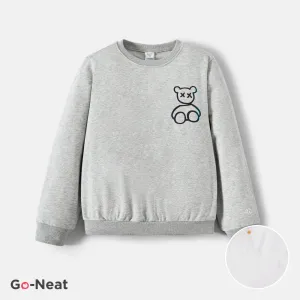 Go-Neat Water Repellent and Stain Resistant Matching Family Solid Color Bear Pattern Top/Jumpsuit #1192935