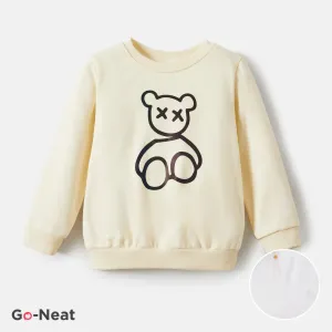 Go-Neat Water Repellent and Stain Resistant Matching Family Solid Color Bear Pattern Top/Jumpsuit #1192943