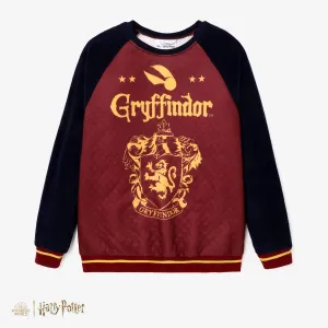 Harry Potter matching Color Block Large Pattern Long-sleeve Crew Neck Sweatshirt #1316325