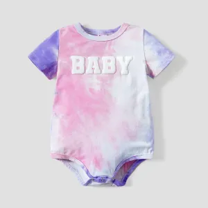 Mommy and Me Letter-Print Cotton Tie-Dye T-shirt #1320904