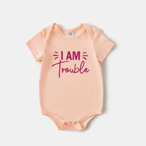 Mommy and Me Letter Print Short-sleeve Tee #1042681