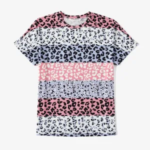 Mommy and Me Short-sleeve Leopard Print Tee #1056147
