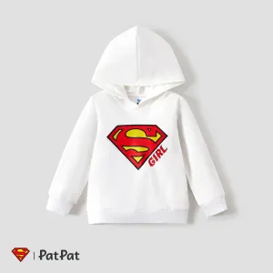 Superman Family Matching Cotton Long-sleeve Graphic Print White Hoodies #221045