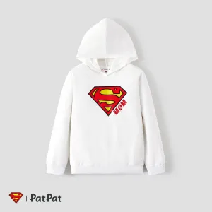 Superman Family Matching Cotton Long-sleeve Graphic Print White Hoodies #221050