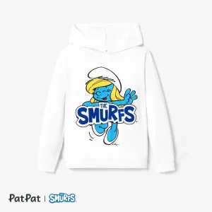 The Smurfs Family Matching Character Graphic Print Long-sleeve Hooded Tops #1196395