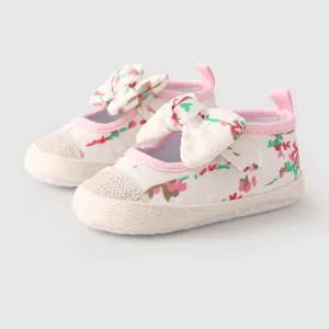 Baby Girl 3D Hyper-Tactile Bohemia Style Broken Flower Pattern Prewalker Shoes #1322240