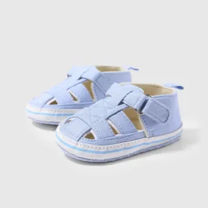 Baby Girl/Boy Casual Solid Buckle Velcro Prewalker Shoes