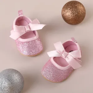 Baby/Toddler Bow Decor Glitter Prewalker Shoes #1055813
