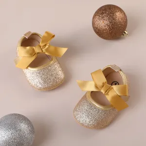 Baby/Toddler Bow Decor Glitter Prewalker Shoes #1055814