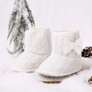 Baby / Toddler Bow Decor White Prewalker Shoes #977743