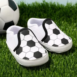Baby / Toddler Football Soccer Pattern Slip-on Prewalker Shoes #210992