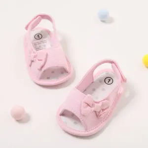 Baby / Toddler Girl Pretty Solid Bowknot Sandals #186753
