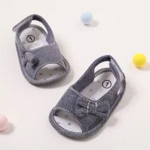Baby / Toddler Girl Pretty Solid Bowknot Sandals #186757