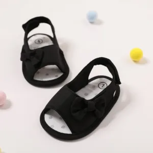 Baby / Toddler Girl Pretty Solid Bowknot Sandals #186758