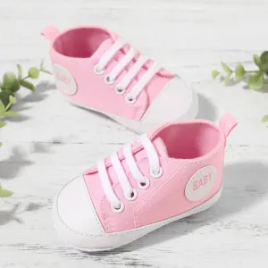 Baby / Toddler Letter Graphic Lace Up Canvas Shoes #204735
