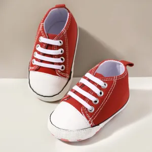 Baby / Toddler Simple Solid Lace Up Prewalker Shoes #203030