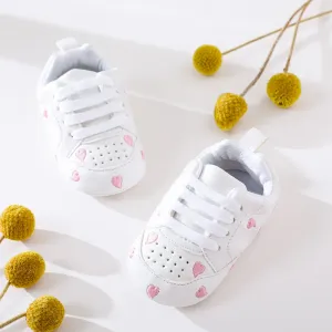 Baby / Toddler Valentine Pretty Stars Embroidery Solid Prewalker Shoes (Various colors) #189576