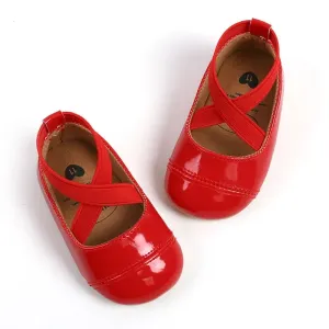 Christmas Baby & Toddler Sweet Cross Strap Prewalker Shoes #1165476