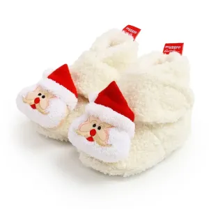 Christmas Family Matching 3D Cartoon Reindeer&Santa Pattern Slippers & Prewalker Shoes #1171883