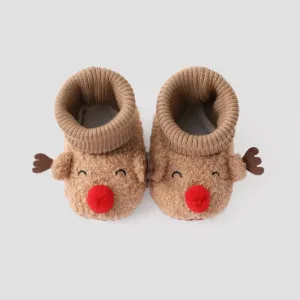 Christmas Toddler 3D Animal shaped Prewalker Shoes #1192253